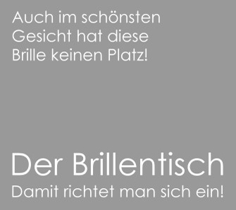 Der Brillentisch - Damit richten Sie sich ein!